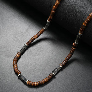 2024 plus récent bohème Vintage Hawaii <span class=keywords><strong>collier</strong></span> bijoux perlé été <span class=keywords><strong>Surf</strong></span> noix de coco Turquoise pierre <span class=keywords><strong>collier</strong></span> - Product Image 5