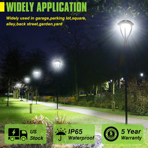 Lampadaire LED extérieur en aluminium 60W - 150W avec garantie de 5 ans pour jardin, paysage et parc - Product Image 2