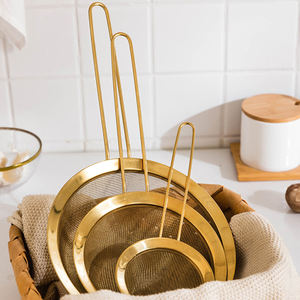 פרמיה 304 נירוסטה מסננת מטבח רשת בסדר מסנן עגול עבור מסננת מתכת לשימוש ביתי - Product Image 2