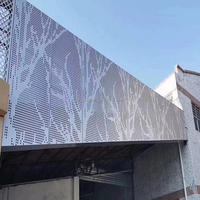 Panneau mural décoratif moderne en aluminium sculpté ajouré, revêtement mural extérieur pour bâtiments, façade murale en aluminium