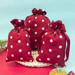 Wholesale Customized Recyclable Cotton <b>Bags</b> Handheld Storage Pouch Inner Drawstring for Cosmetics Wedding Necklaces Gemstones - Product Image 3