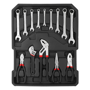 Maintenance <b>tool</b> <b>box</b> <b>set</b> with adjustable handle luggage case - 3-year warranty for automobiles and household repairs.Commercial - Product Image 2