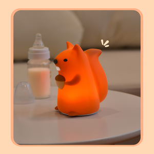 Veilleuse en silicone pour enfants, lumière lunaire USB, petite lumière LED, capteur tactile en silicone, veilleuse de chambre, lampe de nuit pour bébé - Product Image 4