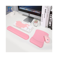 Ensemble de tapis de souris ergonomique en mousse à mémoire de forme pour le gaming avec repose-poignet, antidérapant, protection contre les radiations, couleur personnalisée pour la maison et le bureau, certifié RoHS