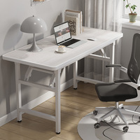 Table pliante moderne en noyer clair Mobilier de bureau peu encombrant pour le salon, la maison, la cuisine et la chambre à coucher