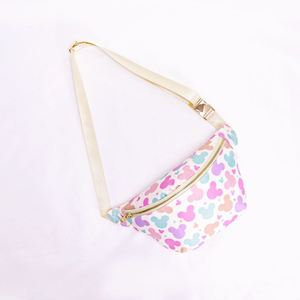 กระเป๋าคาดเอวไนลอนสีสันสดใส ขนาดใหญ่ สายยาว พิมพ์ลายทั้งใบ ดีไซน์รูปหนู สำหรับกิจกรรมกลางแจ้ง ปิดด้วยซิป พกพาสะดวก - Product Image 2