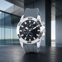 Montre Homme Multifonction en Gros, Boîtier en Alliage, Bracelet en Silicone, Idéale pour Activités de Plein Air