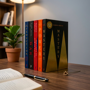 Collection de 5 livres de Robert Greene : Les 48 lois du pouvoir, L'art de la séduction, Les 33 stratégies de la guerre, La loi humaine - Product Image 3
