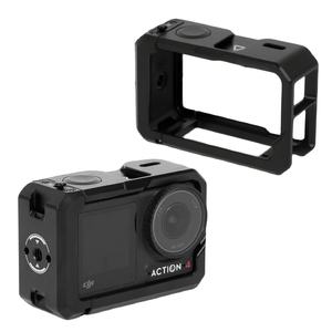 Jaula de cámara profesional compatible con Go Pro Hero 13/12/11/10/9, marco de Metal de aleación de aluminio con montura de zapata fría negra - Product Image 1