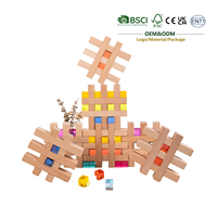 Jouets Montessori JET Blocs en bois acrylique en forme de pierres précieuses pour l'assemblage et les blocs Blocs translucides en forme de diamant Jouets éducatifs