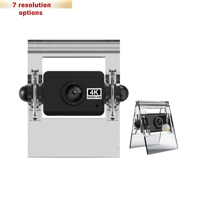 Webcam for PC Computer Camera 4k/1080p/480p USB Interface 30fps 1MP for Online Classes Live Meeting Office Built-In Microphone