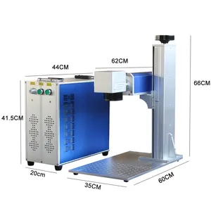 Máquina de marcação a laser da fibra da corrediça de ouro 20w para o gravador da placa de circuito da impressão do telemóvel