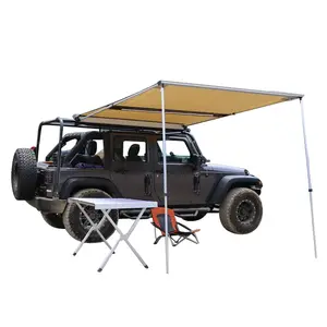חיצוני צד אוהל מכונית מטריית שמש צל אוהל קרם הגנה אטים לגשם רכב לשחק אוהל עם LED אורות