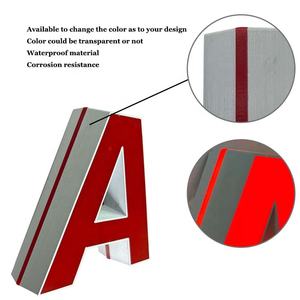 新着CNCプリント3Dアルファベット文字フロントサイドイルミネーション文字LEDアクリル文字看板 - Product Image 2