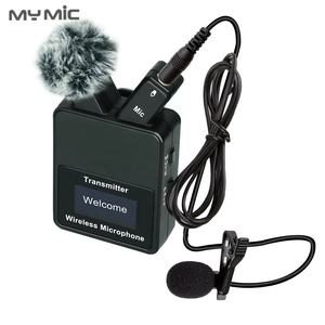 Мой микрофон W109-A 2,4 ГГц мини лацкан клипса Lavalier беспроводной микрофон профессиональный для записи мобильного телефона с двумя передатчиками - Product Image 2