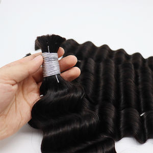 Cheveux à cuticule alignée Cheveux humains vietnamiens bruts non traités Cheveux vierges en vrac à ondulation profonde Cheveux à tresser humains - Product Image 3