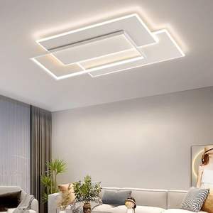 JACKSUN Lámpara de Techo LED con Control Remoto Grande y Moderna, Lámpara de Techo con Clasificación IP44 para Sala de Estar, Luz de Techo Led Cuadrada - Product Image 6