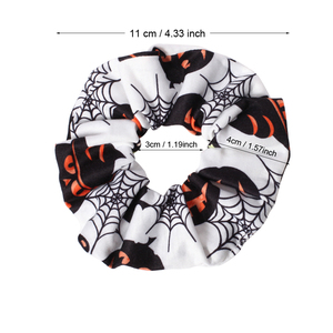 Coleteros de Halloween con diseño de <span class=keywords><strong>calabaza</strong></span>, calavera y fantasma, accesorios para el <span class=keywords><strong>cabello</strong></span> para mujeres y niñas, coleteros elásticos para fiestas, regalos para días festivos - Product Image 3