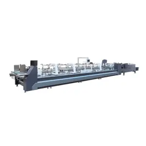 [JT-1100GS]Automatic 4 & 6 Corner Cardboard Box Folder Gluer Machine Pre-Folding Straight Line Folding Gluing Machine