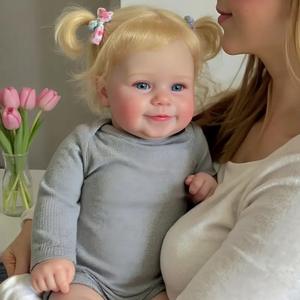 Nouvelles poupées reborn réalistes de 55 cm pour filles, jouets de 22 pouces, poupées reborn en silicone réaliste à corps entier pour filles - Product Image 4