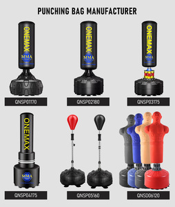 Saco de Boxeo Independiente MMA ONEMAX de Cuero PU Resistente con Logotipo Personalizado para Boxeo, Kickboxing, Gimnasio en Casa y Entrenamiento de MMA - Product Image 1