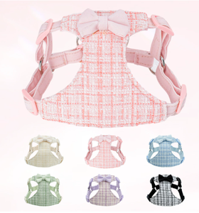 Arnés bonito para mascotas al por mayor, correa de pecho ajustable con estampado de dibujos animados para perros pequeños - Product Image 1