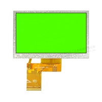 Modul Layar LCD 4.3 Inci 40-Pin TFT Transmissive RGB Antarmuka 24-Bit 500 Nits Terang 480*RGB*272