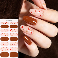 Bandes de gel semi-durcies personnalisées OEM, 16 capsules, brun caramel uni, pour l'automne, pour la vente en gros