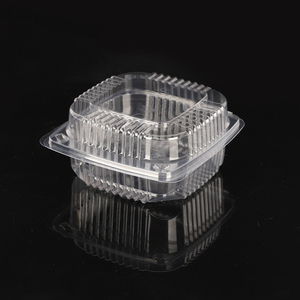 500 pièces/<span class=keywords><strong>lot</strong></span> boîte en <span class=keywords><strong>plastique</strong></span> transparente jetable conteneurs alimentaires à clapet pour Biscuits/pâtisserie/fruits secs - Product Image 3