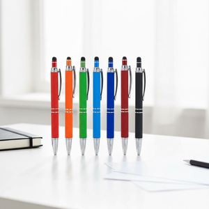Wholesale Cheap 2 in 1 Promotional Screen Ball <b>Pens</b> Metal Stylus <b>Ballpoint</b> <b>Pen</b> With Custom Logo - Product Image 2