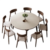 Moderner Massivholz-Klapptisch mit Stühlen - Umweltfreundliche, Langlebige Möbelkombination für Zuhause & Hotelküche