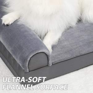 Cama ortopédica para perros, cubierta lavable extraíble impermeable, camas para perros, cama para perros con refuerzo de franela con espuma para huevos - Product Image 3