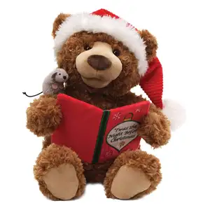 CE/ASTM 2024热卖毛绒玩具圣诞泰迪熊儿童定制毛绒玩具可爱玩具房间装饰