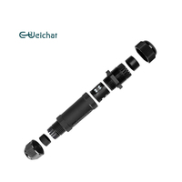 E-WeiChat-Presse-étoupe étanche à plusieurs broches et à LED IP 68, connecteur d'alimentation en laiton de 32 ampères
