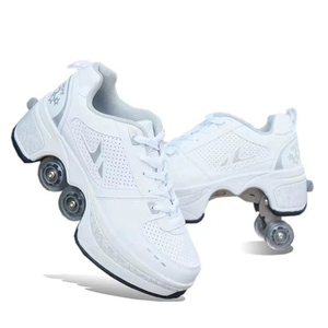 Chaussures à roulettes Kick Wheel en gros pour adultes et enfants, chaussures à roulettes avec 4 roues - Product Image 3
