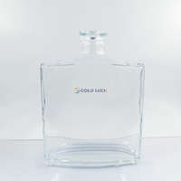 Bouteille en verre vide personnalisable avec logo pour spiritueux, 700 ml, pour bar, fête, mariage, vente en gros, avec échantillon gratuit