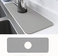 Tapis de séchage de vaisselle à séchage rapide personnalisé Super absorbant Gadgets pour évier de cuisine Garde-boue Robinet Attrape-goutte Cuisine