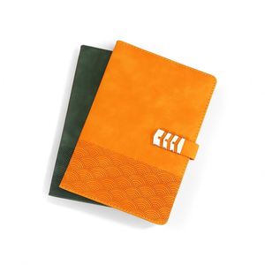 High Quality Emboss Logo A5 With Straps Pen Cases Journal Diary Notebook Hard Cover Printed Logo <b>Note</b> <b>Book</b> PU Leather Notebook - Product Image 3