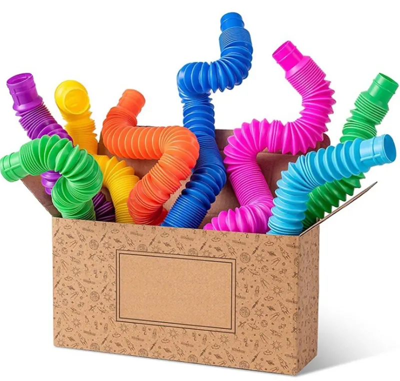 Vendita calda Set Pack pop Tube colorato adulto per bambini giocattoli di agitazione sensoriale