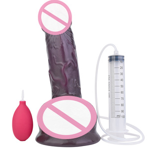 Dildo de silicona de doble capa negro de 11.7 pulgadas de largo para estimulación del punto G y eyaculación anal, con ventosa, juguete sexual. - Product Image 2