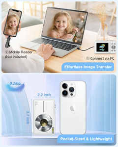 กล้องดิจิตอลขนาดเล็ก Sonida DC403 สำหรับเด็ก ความละเอียด 1080P HD สีขาว ราคาประหยัด แบบไม่มีกระจกสะท้อน พร้อมเซ็นเซอร์ CMOS รองรับการ์ดหน่วยความจำ TF ราคาขายส่ง รุ่น Mini C - Product Image 6