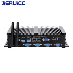 Industrial Fanless Mini PC with 4COM PORT RS232 Support 7/24 Hours Working for Telecom Use