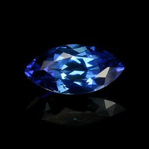 พลอยแซฟไฟร์ทรงมาร์ควิสขายส่งแบบเม็ดเดี่ยว ขนาด 1-10 กะรัต พลอยสีน้ำเงินรอยัลเพาะเลี้ยงในห้องปฏิบัติการ สำหรับทำเครื่องประดับ - Product Image 3