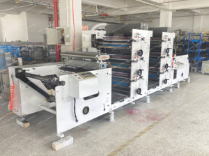 Automatic1 2 3 4 5 6 colori ad alta velocità foglio di alluminio macchina stampa di etichette flessografica - Product Image 3