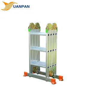 2023 4X3 Opvouwbare Werkbank Aluminium Opstapladder Steiger Met Klein Scharnier Voor Buiten