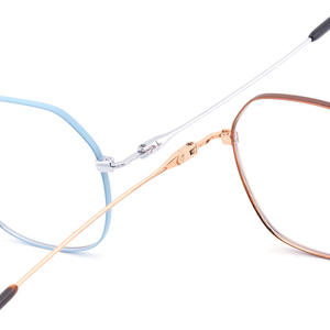 Monturas de Gafas de Titanio Puro Retro Modernas, Octagonales, con Protección Anti Luz Azul, Unisex para Hombre y Mujer, Shenzhen 936 - Product Image 3