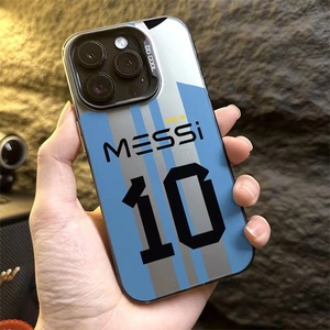 Coque Motif Maillot Messi Numéro 10 pour iPhone 11 12 13 14 15 16 17 Pro Max, Étui de Télé<span class=keywords><strong>phone</strong></span> <span class=keywords><strong>Designer</strong></span> Inspiré par la Superstar du Football - Product Image 2
