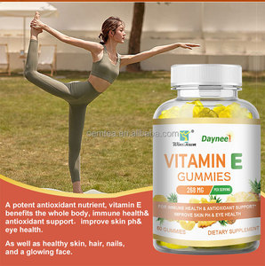 Usine Marque privée Vitamines et compléments Vegan VE Gommes à <span class=keywords><strong>la</strong></span> vitamine E Vitamine E Blanchiment de l'acné pour <span class=keywords><strong>la</strong></span> <span class=keywords><strong>Candy</strong></span> - Product Image 3