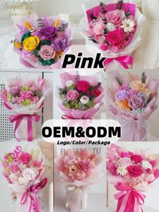 Bouquet de roses éternelles décoratives faites <span class=keywords><strong>à</strong></span> la main pour mariages, décoration intérieure, Fête des Mères, Saint-Valentin, <span class=keywords><strong>livraison</strong></span> directe usine - Product Image 3