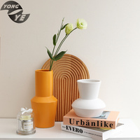 Vase à fleurs en céramique créatif Morandi, décoration de maison, Design moderne élégant pour fête de mariage, Vase de table contemporain TT/L/C, boîte